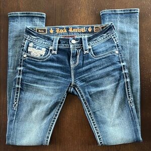 Rock Revival Betty Straight Distressed Jeans